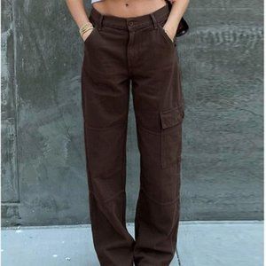 Pocket Patch Straight Leg Cargo Jeans | Size 6